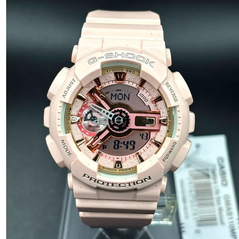 Casio G-Shock GMA-S110MP-4A1 Pink Analog Digital Women’s Watch NIBWT